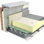 Flat Roof insulation with mineral glass finishing