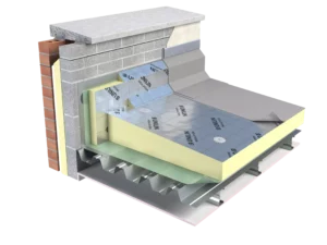 Diagram showcasing tapered roof boards for tapered roof projects.