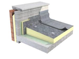 Roof Insulation | Partially Bonded Torched-on Built-up Bituminous Felt Systems