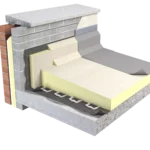 TR/MG Tapered Roof insulation with mineral glass finishing