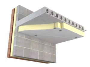 Diagram showcasing DXO/STP insulation in structural ceiling applications. Soffit Insulation.