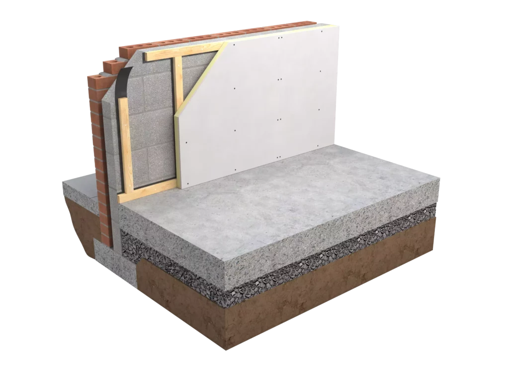 Alternative fixing for thermal liners or drylining