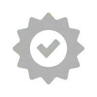 tick in a medal logo