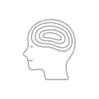 unilin insulation graphic of a side profile and brain to descibe wellbeing charter at unilin