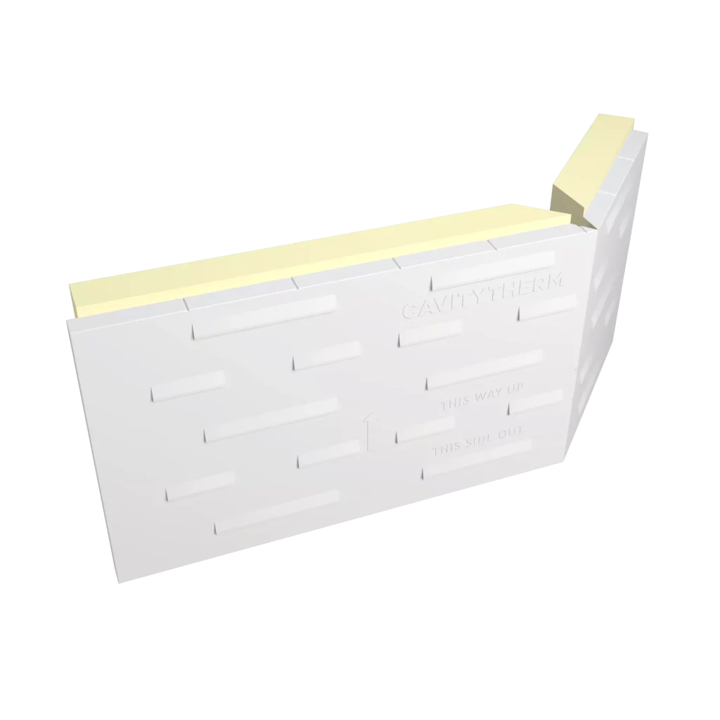 Unilin Insulation continuous wall solution cavitytherm 360 added assurance against wind driven rain external corner