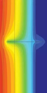 Unilin Insulation show heat map in regards to thermal bridging