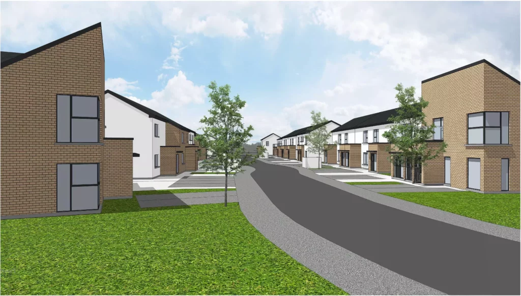 An Garrán, a housing estate developed using unilin insulation